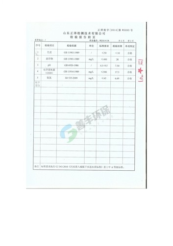 生活污水检测报告3